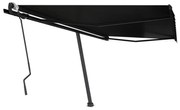 vidaXL Toldo retrátil manual independente 450x300 cm antracite