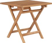 vidaXL Mesa de jardim dobrável 45x45x45 cm madeira de teca maciça