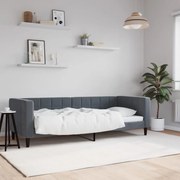 vidaXL Sofá-cama 80x200 cm veludo cinzento-escuro