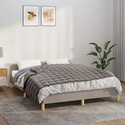 vidaXL Manta pesada 6 kg 137x200 cm tecido cinza