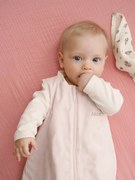 Saco de bebé personalizável, especial verão, Basics, com abertura central, BALI estampado rosa