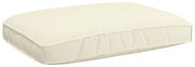 vidaXL Almofada Creme 120 x 80 x 12 cm Tecido Oxford
