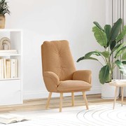 vidaXL Cadeira Relaxante Bege em Tecido Tipo Lã Cachecol