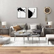 vidaXL Mesas de apoio 2 pcs 40x40x35 cm deriv. madeira cinzento sonoma