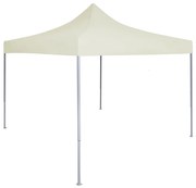 vidaXL Tenda dobrável profissional para festas 2x2 m aço creme
