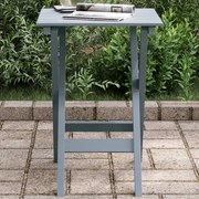 vidaXL Mesa de apoio dobrável madeira de álamo maciça cinzento