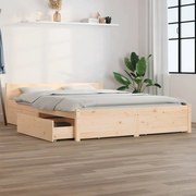 Estrutura de cama com gavetas 135x190 cm casal