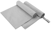vidaXL Toalhas Esportivas 2 pcs Cinzeto 100 x 50 cm