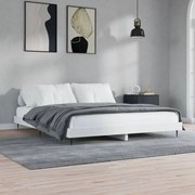 vidaXL Estrutura de cama 120x200 cm derivados de madeira branco