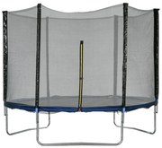 SPORTNOW Trampolim de Exterior Ø305x250 cm Trampolim para Crianças e Adultos com Rede de Segurança e Escada Azul | Aosom Portugal