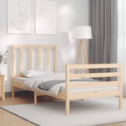 vidaXL Cama sem colchão 90x200 cm madeira de pinho maciça