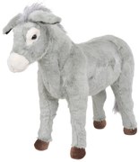 Burro de montar em peluche cinzento XXL