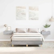 vidaXL Estrutura de cama sem colchão 120x200 cm cinza sonoma