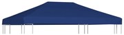 vidaXL Cobertura gazebo c/ 2 camadas 310 g/m² 4x3 m azul