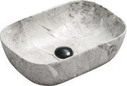 Mexen Rita lavatório de bancada 45 x 32 cm, pedra cinza - 21084598