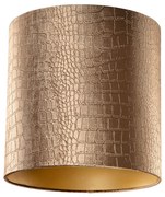 Abajur de Veludo com Design Crocodilo e Interior Dourado 40/40/40