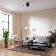 Ventoinha de teto EnergySilence Aero 5285 BlackTransparent de 40 W e 52’’ com controlo remoto, controlo por Wi-Fi e controlo remoto,