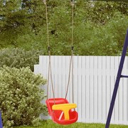 vidaXL Balanço bebê Vermelho 36 x 43 x 42 cm Plástico