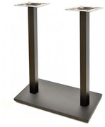 Pernas de Mesa Bar, Restaurante, Café, Esplanada Conjunto de 2 Bases de mesa BEVERLY, alta, retangular, preta, base de 70 x 40 cms, altura 110 cms