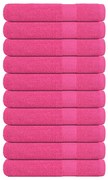 Toalhas de sauna 10 pcs 80x200 cm 360 gsm 100% algodão rosa