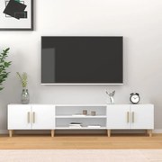 vidaXL Móvel de TV Branco 180x31,5x40 cm Madeira Engenheirada