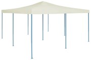 vidaXL Tenda dobrável 5x5 m creme
