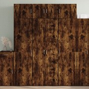 vidaXL Armário alto 70x42,5x185 cm derivados madeira carvalho fumado