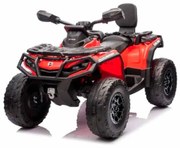 Moto 4 elétrica para crianças 12V Can Am Outlander 4x4 com controlo remoto, rodas Espuma EVA, assento couro Carga até 50Kg Vermelha