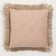 Coussin Carré 45x45 Cm En Coton Paraiba Cor-de-rosa Avelã - Crema Linho - Sklum