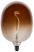 Conjunto de 5 lâmpadas LED E27 reguláveis G170 castanhas 4,9W 130 lm 1800K