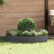 vidaXL Anel de Vaso Preto 120 x 120 x 20 cm Aço laminado a frio