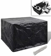 vidaXL Capa para mobiliário de jardim com 8 ilhós 113x113x73 cm