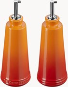 Garrafas de vinagre e azeite com degradê Cherrish, conjunto de 2