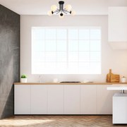 Candeeiro de Teto Daisy – Preto – Diâmetro 80 cm, Altura 34 cm