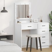 Mesa de Maquiagem vidaXL com Luzes LED Brancas 50x41x135 cm