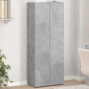 vidaXL Arquivador 60x32x153 cm derivados de madeira cinzento cimento