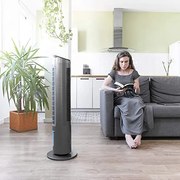 Climatizador EnergySilence 2000 Cool Tower Smart 60 W, Depósito Extraíble de 2 L, 3 Velocidades, 3 Modos con Oscilação, Temporizador, Controlo Táctil