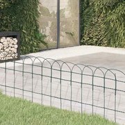 Cerca divisória para jardim em ferro revestido a pó 10x0,4 m