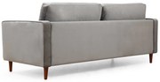 **** Sofá de 3 Lugares Rome – Cinzento Claro – 215x90x70 cm

**