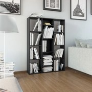 vidaXL Divisória/estante 100x24x140 cm derivados de madeira preto