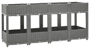 vidaXL Canteiro elevado 160x40x71 cm polipropileno