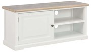 vidaXL Móvel de TV 90x30x40 cm madeira branco