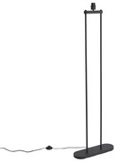 Candeeiro de pé moderno preto - Thijmen