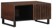 vidaXL Mesa de centro 80x51x40 cm madeira de mangueira maciça castanho