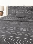 Capa de edredão em percal de algodão com padrão boho Kohana