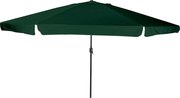 vidaXL Guarda-sol de Jardim Verde 395 x 395 x 245 cm Poliéster e Aço