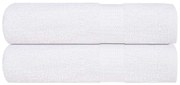 vidaXL Toalhas de banho FROGN 2pcs 70x140 cm 360 g/m² branco