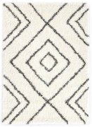 vidaXL Tapete berbere shaggy PP bege e cinzento 80x150 cm