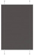 vidaXL Preto Plissada Cega 95x150 cm Largura Tecido 94,4 cm Poliéster