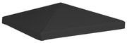 vidaXL Cobertura de gazebo 270 g/m² 3x3 m preto